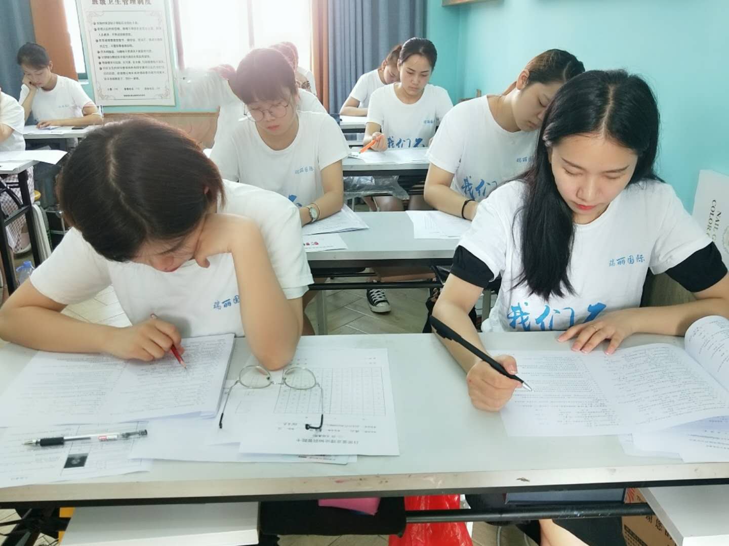 郴州瑞丽化妆学校第9期培训现场